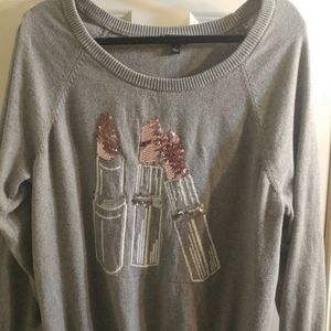 Torrid Sequin Lipstick Sweater